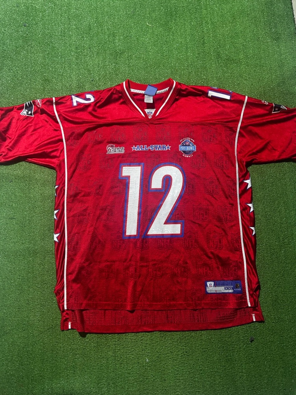 VTG Tom Brady Jersey XXL Red Pro Bowl 2006 Hawaii Patriots TB12 Throwback Reebok